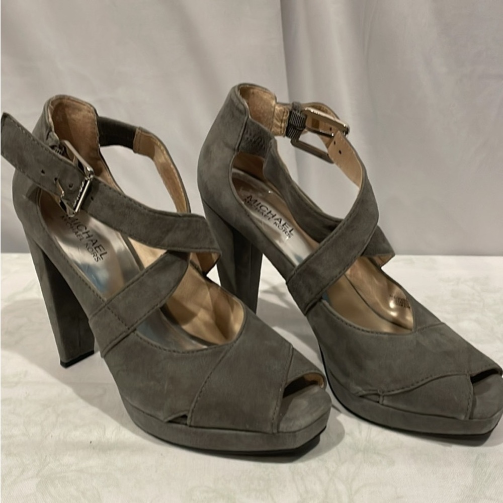 Michael Kors Gray Strappy Heels